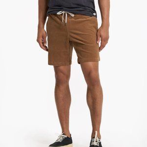 Men’s Vuori Optimist Short, Color Camel, Size Small